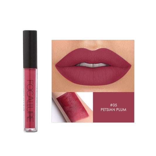 Focallure Waterproof Matte Liquid Lipstick 05 Persian Plum (Fa24)